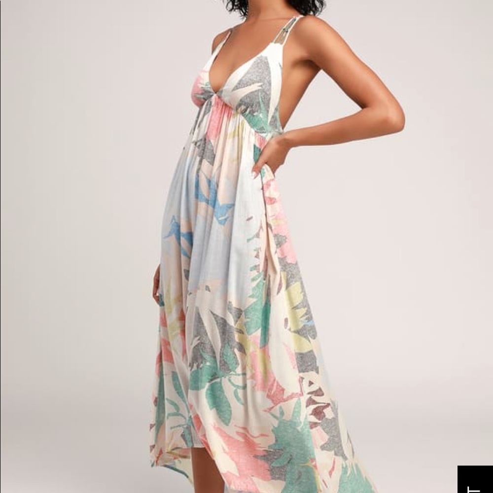 O’Neill Kaitlyn Multi Print Backless Strappy Dress